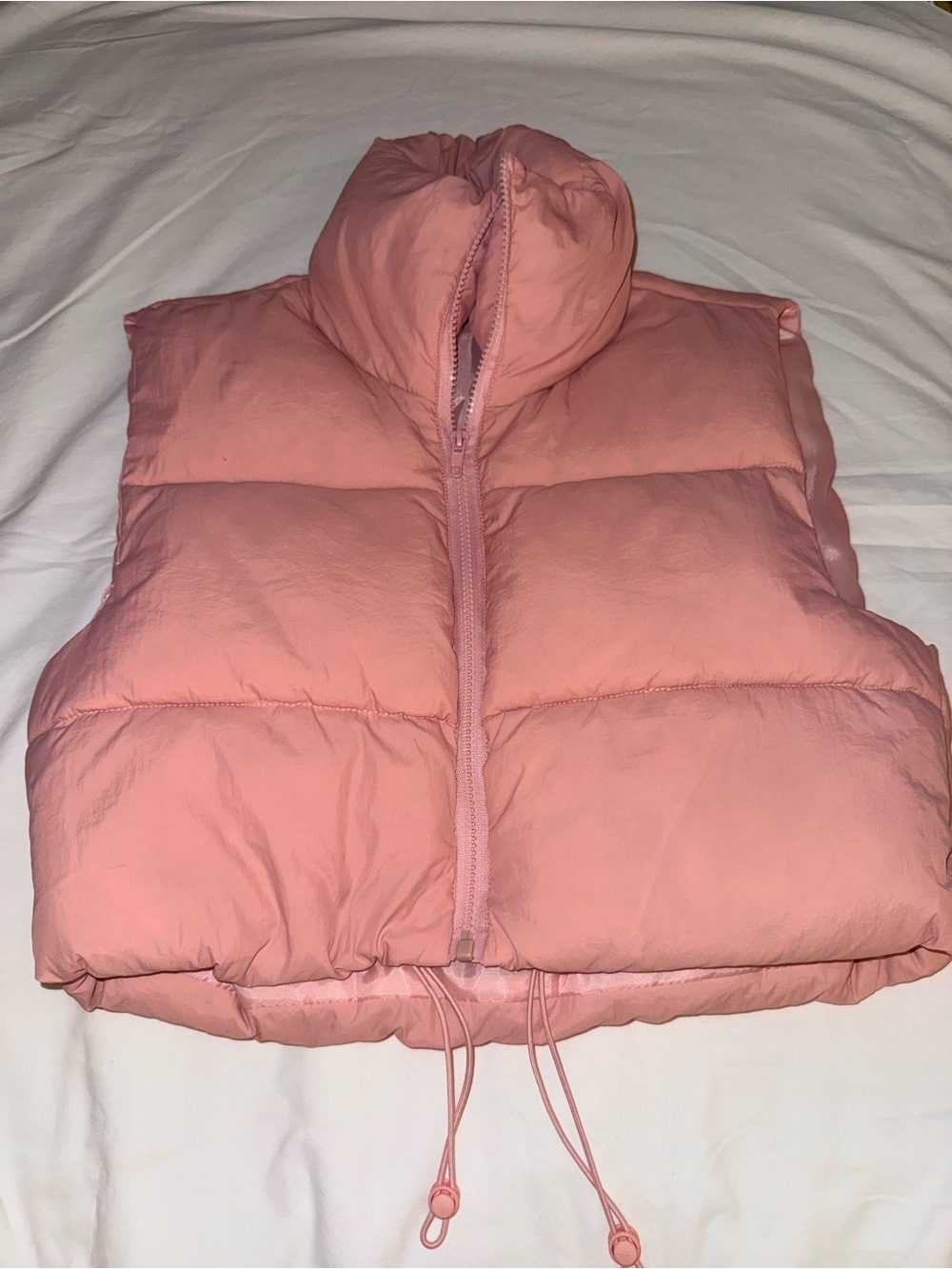Kids Pink Puffer Vest - Lightweight Sleeveless Coat